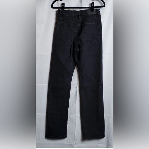 NWT Madewell Women's The 90's Straight Jeans - Belmere Wash Black Size 26 - Picture 6 of 6